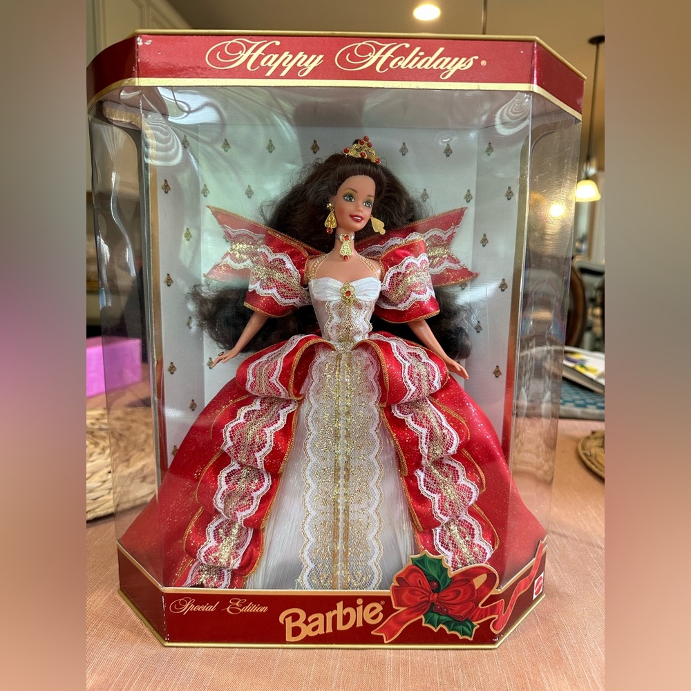 1997 Special Edition Happy Holidays 10th Anniversary Barbie - NIB